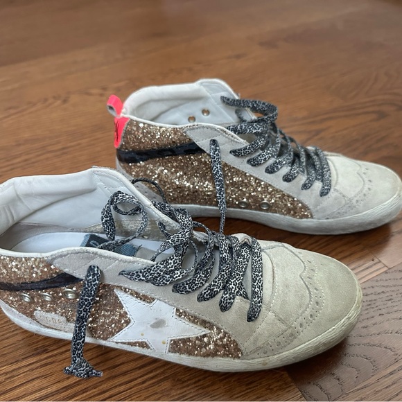 Golden Goose Shoes Glitter Golden Goose Hightop Sneakers